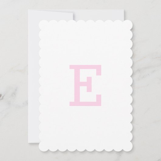 Invitation Bannière première monogramme du pot de gingembre r (Devant)