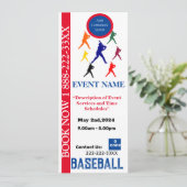 Invitation BANNière Rétractable DE BASEBALL (Debout devant)