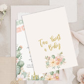 Invitation Bannière rose florale Taco Bout Un Baby shower béb