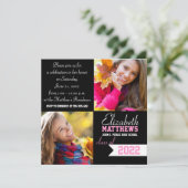 Invitation Bannière Spirit Deux Diplômes Photo (Debout devant)