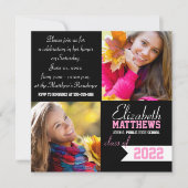 Invitation Bannière Spirit Deux Diplômes Photo (Devant)