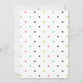 Invitation Bannières colorées Dark Navy Blue Anniversaire (Dos)