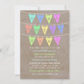 Invitation Bannières de Bunte mignonne Accueil Sweet Home Mén (Devant)