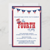 Invitation Bannières d'invitation pour fête patriotique du 4  (Devant)