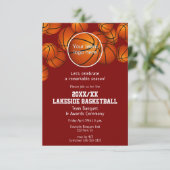 Invitation banquet de fin de saison de basket TOUTE couleur (Debout devant)