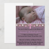 Invitation Baptême (Devant / Derrière)
