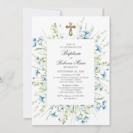 Invitation Baptême (Devant)