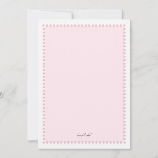 Invitation Baptême (Dos)