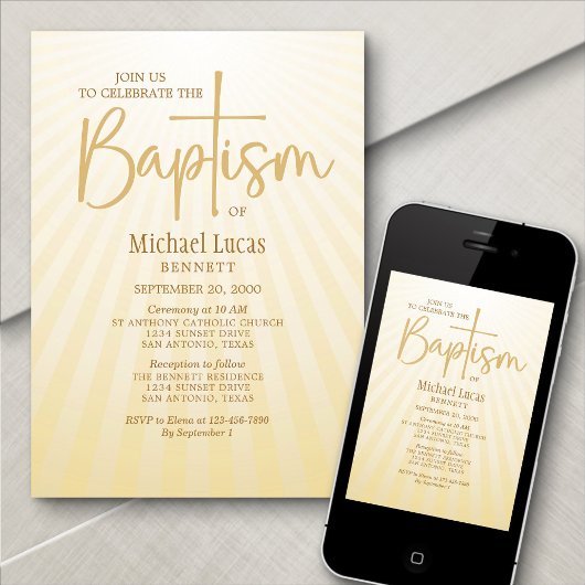 Invitation Baptême