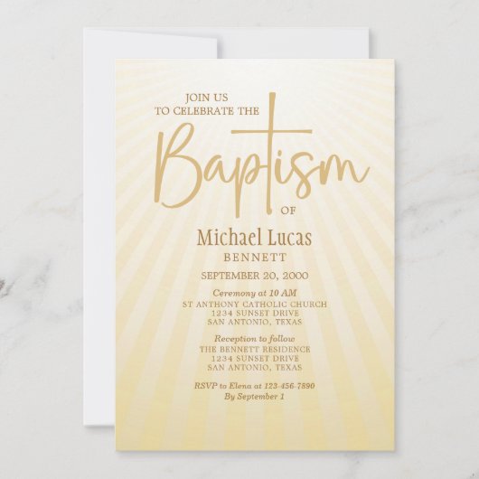 Invitation Baptême (Devant)