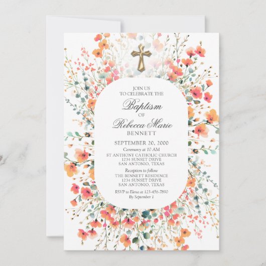 Invitation Baptême (Devant)