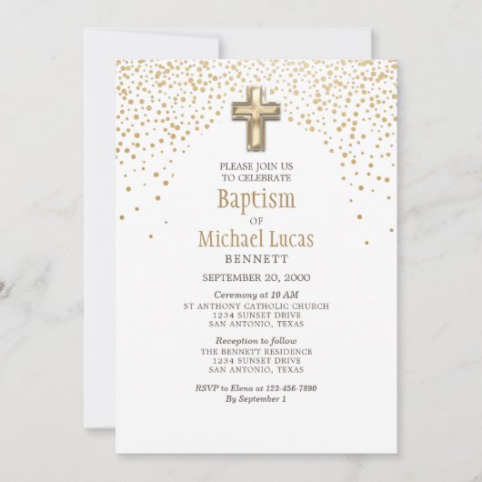 Invitation Baptême (Devant)