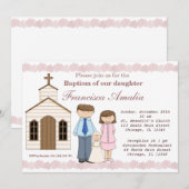 Invitation Baptême (Devant / Derrière)