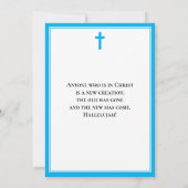 Invitation Baptême adulte moderne et élégant (Dos)