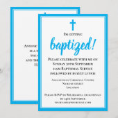 Invitation Baptême adulte moderne et élégant (Devant / Derrière)