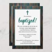 Invitation Baptême adulte rustique (Devant / Derrière)