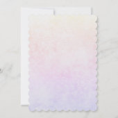 Invitation Baptême | Angel Wings & Rainbow Confetti (Dos)