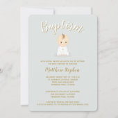 Invitation Baptême Baby Boy (Devant)