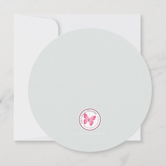 Invitation Baptême Baby Boy (Dos)