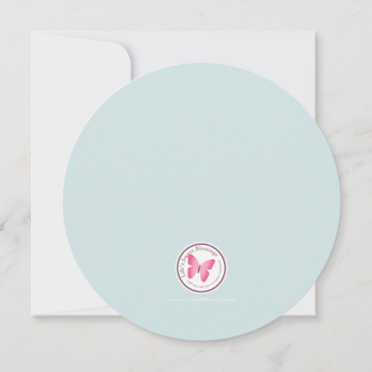 Invitation Baptême Baby Boy (Dos)