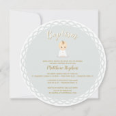 Invitation Baptême Baby Boy (Devant)