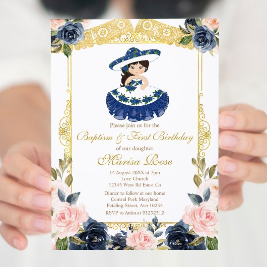 Invitation Baptême Baptême de la Marine Mexicaine