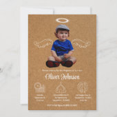 Invitation Baptême Bautizo Invitacion Christening (Devant)