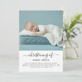 Invitation Baptême bébé bébé bébé bébé bébé garçon ou fille C (Debout devant)