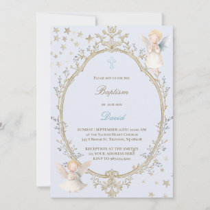 Invitation baptême bébé garçon
