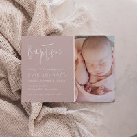 Baptême bébé moderne Baptême photo broussaillée