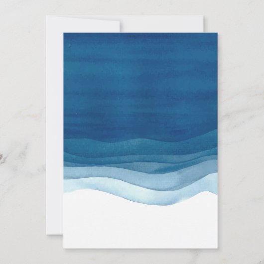 invitation baptême bleu garçon, première communion (Dos)