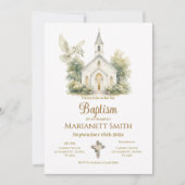 Invitation Baptême Bohème (Devant)