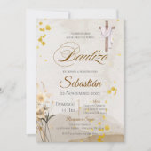 Invitation Baptême Bohème Espagnol (Devant)