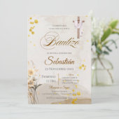 Invitation Baptême Bohème Espagnol (Debout devant)