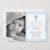 Invitation Baptême | Boy Eternity Rings Croisés Photo (Devant)