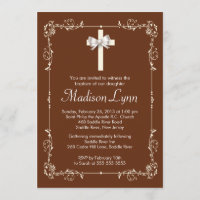 Baptême Brown| Croix élégante du Christ