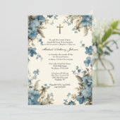 Invitation Baptême catholique baptême bénédiction Mère Jésus (Debout devant)