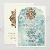 Invitation Baptême catholique baptême bénédiction Mère Jésus (Devant / Derrière)