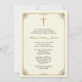 Invitation Baptême catholique baptême bénédiction Mère Jésus (Devant)