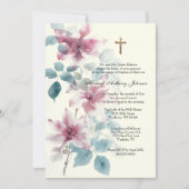 Invitation Baptême catholique baptême bénédiction Mère Jésus (Devant)