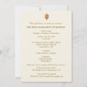 Invitation Baptême catholique baptême Saint-Thérèse (Devant)