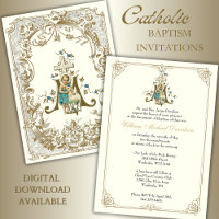Baptême catholique Christ Jésus avec agneau