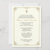 Invitation Baptême catholique Christening Marie et Jésus (Devant)