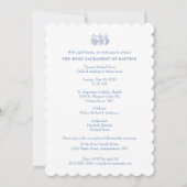 Invitation Baptême catholique Christening Marie Jésus (Devant)