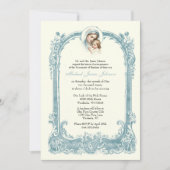 Invitation Baptême catholique Christening Marie Jésus (Devant)