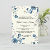 Invitation Baptême catholique Ondoiement Mère bienheureuse Jé (Debout devant)