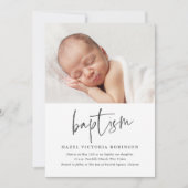 Invitation Baptême & Christening de style moderne (Devant)