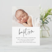 Invitation Baptême & Christening de style moderne (Debout devant)