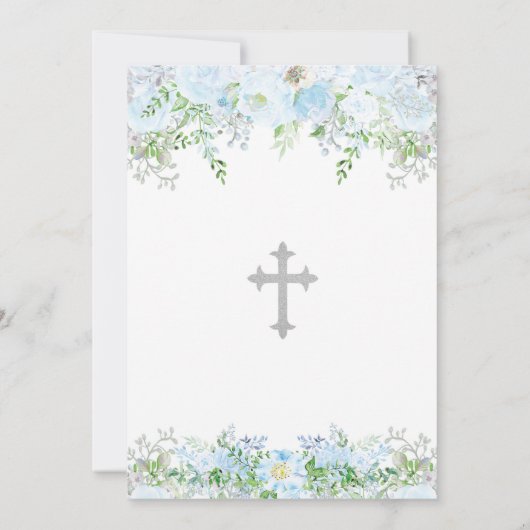 Invitation Baptême, Christening, Dédication (Dos)