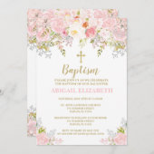 Invitation Baptême, Christening, Dédication (Devant / Derrière)